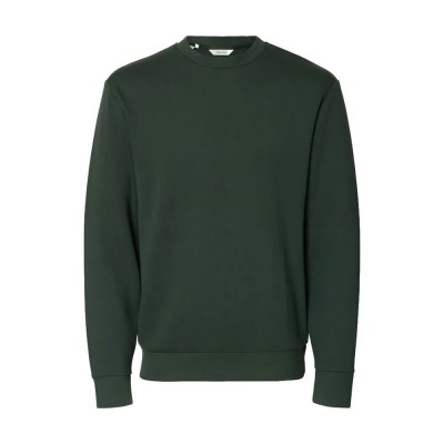 блуза,мъжки,пуловери,selected,emanuel,soft,sweatshirt,deep,forest,(green)