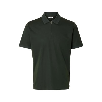 мъжки,блузи,с,яка,selected,fave,short,sleeve,polo,deep,forest,(green)