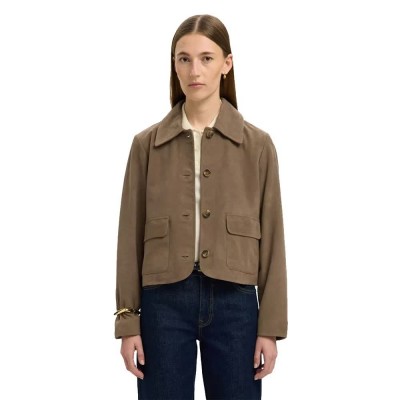 яке,дамски,якета,и,палта,selected,kaya,jacket,fungi,(brown)