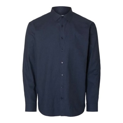 риза,с,дълъг,ръкав,мъжки,ризи,selected,leo,heather,regular,fit,long,sleeve,shirt,sky,captain,(blue)