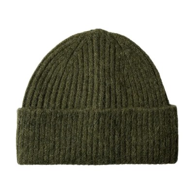 шапка,всички,шапки,selected,lulu,beanie,kalamata,melange,(green)