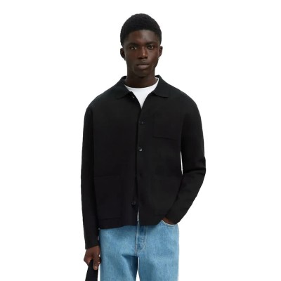 жилетка,мъжки,пуловери,selected,mike,relaxed,fit,cardigan,black