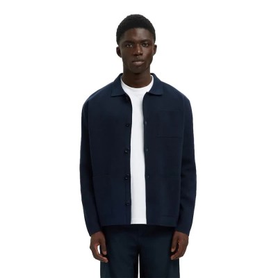 жилетка,мъжки,пуловери,selected,mike,relaxed,fit,cardigan,sky,captain,(blue)