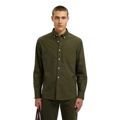 риза,с,дълъг,ръкав,мъжки,ризи,selected,regrick,oxford,flex,long,sleeve,shirt,forest,night,mixed,kalamata,(green)