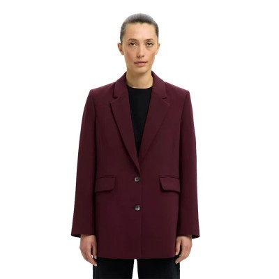 сако,дамски,сака,selected,rita,relaxed,blazer,fig,melange,(red)