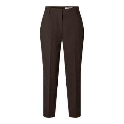 панталони,дамски,панталони,selected,rita,ria,cropped,pants,delicioso,melange,(green)