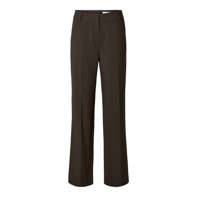 панталони,дамски,панталони,selected,rita,wide,leg,pants,delicioso,melange,(brown)