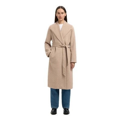 палто,дамски,якета,и,палта,selected,rosa,coat,sandshell,melange,(beige)