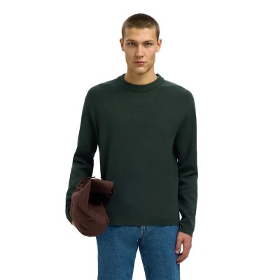 блуза,мъжки,пуловери,selected,teller,relaxed,fit,sweater,deep,forest