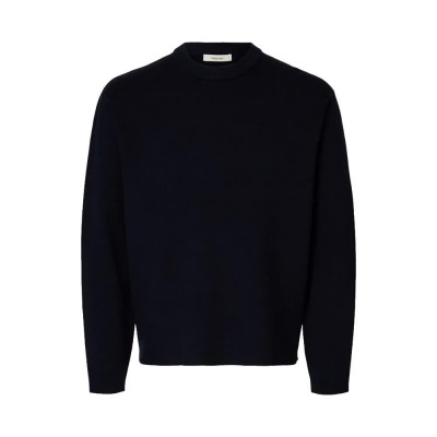 блуза,мъжки,пуловери,selected,teller,relaxed,fit,sweater,sky,captain