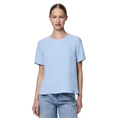 дамски,блузи,дамски,ризи,pieces,anna,short,sleeve,blouse,cashmere,blue,(blue)