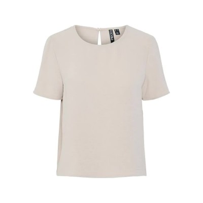 дамски,блузи,дамски,ризи,pieces,anna,short,sleeve,blouse,silver,gray,(beige)