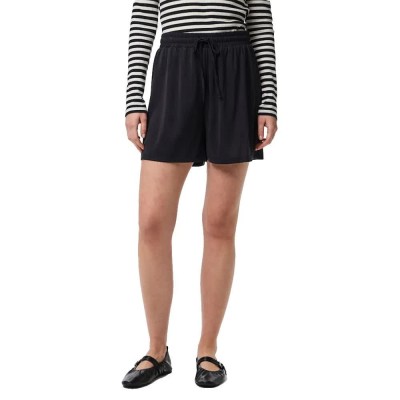 къси,панталони,дамски,панталони,pieces,anora,high,waist,shorts,black
