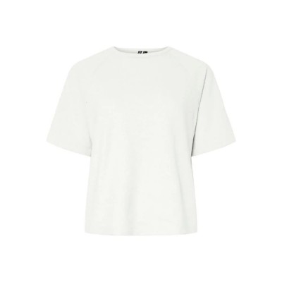 блуза,дамски,пуловери,дамски,плетени,дрехи,pieces,bree,short,sleeve,sweater,bright,white,melange,(white)