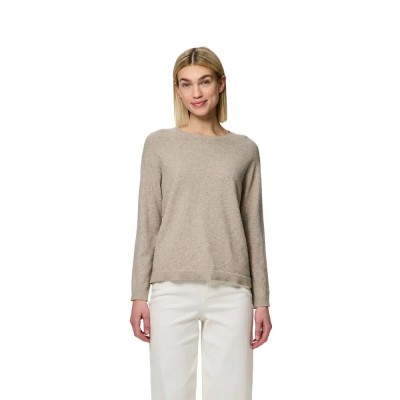 блуза,дамски,пуловери,дамски,плетени,дрехи,pieces,bree,sweater,crockery,melange,(beige)