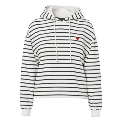 суичър,дамски,блузи,pieces,chilli,stripes,hoodie,cloud,dancer,black,heart,emb,(white)