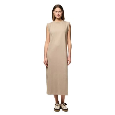 рокля,дамски,поли,и,рокли,pieces,chilli,summer,ankle,sleeveless,midi,dress,crockery,(beige)