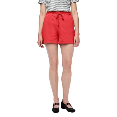 къси,панталони,дамски,панталони,pieces,chilli,summer,high,waist,shorts,poppy,red,(red,orange)