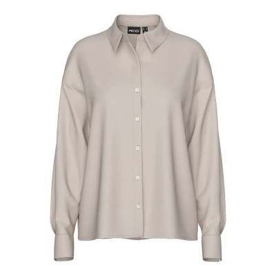 риза,с,дълъг,ръкав,дамски,блузи,дамски,ризи,pieces,franan,long,sleeve,shirt,silver,gray,(beige)