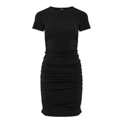 рокля,дамски,поли,и,рокли,pieces,madison,short,sleeve,short,dress,black