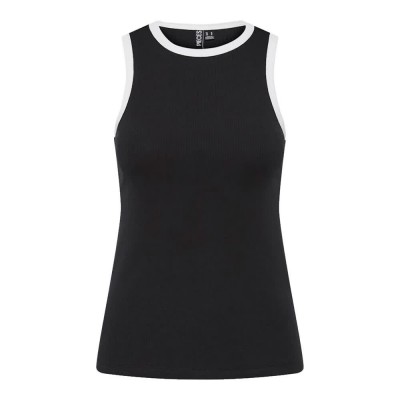 тениска,дамски,тениски,pieces,may,boxer,sleeveless,t,shirt,black,white,contrast,(black)