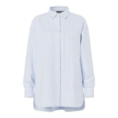 риза,с,дълъг,ръкав,дамски,блузи,дамски,ризи,pieces,melia,loose,fit,long,sleeve,shirt,bright,white,grape,mist,(blue)