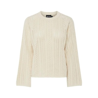 блуза,дамски,пуловери,дамски,плетени,дрехи,pieces,nuka,sweater,birch,(beige)