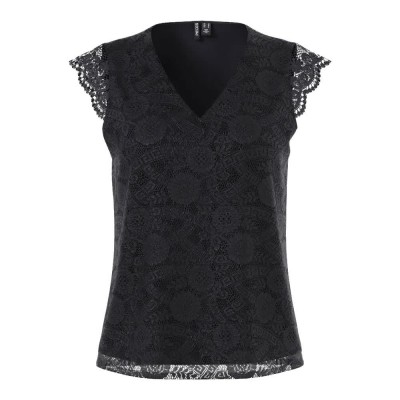 дамски,блузи,дамски,ризи,pieces,olline,sleeveless,blouse,black