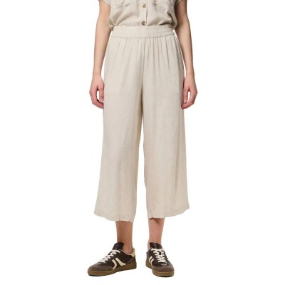 панталони,дамски,панталони,pieces,pia,culotte,wide,leg,high,waist,pants,birch,melange,(beige)