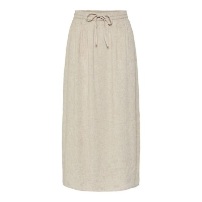 пола,дамски,поли,и,рокли,pieces,pia,long,skirt,birch,melange,(beige)