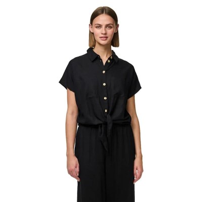 риза,с,къс,ръкав,дамски,блузи,дамски,ризи,pieces,pia,short,sleeve,shirt,black