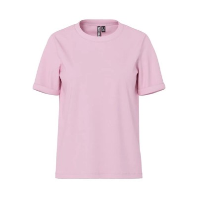 тениска,дамски,тениски,pieces,ria,fold,up,solid,short,sleeve,t,shirt,roseate,spoonbill,(pink)