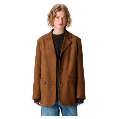 сако,дамски,сака,object,fenja,loose,fit,blazer,rawhide,(brown)