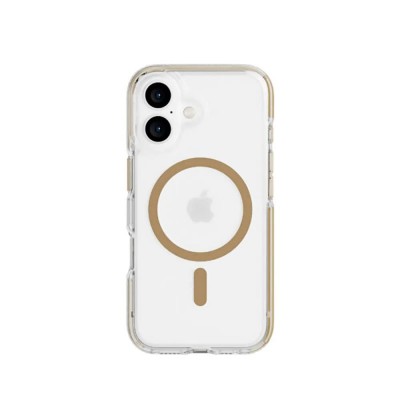 други,аксесоари,tech21,iphone,16,magsafe,phone,case,clear,(gold)