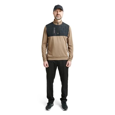 блуза,мъжки,пуловери,abacus,golf,hoylake,thermo,midlayer,half,zip,sweatshirt,nougat,(beige)