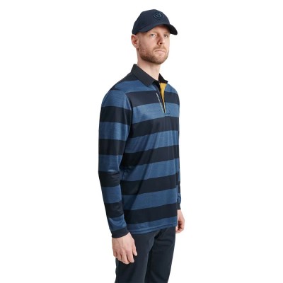 тениска,мъжки,тениски,abacus,golf,hudson,long,sleeve,t,shirt,navy,harvest,(blue)