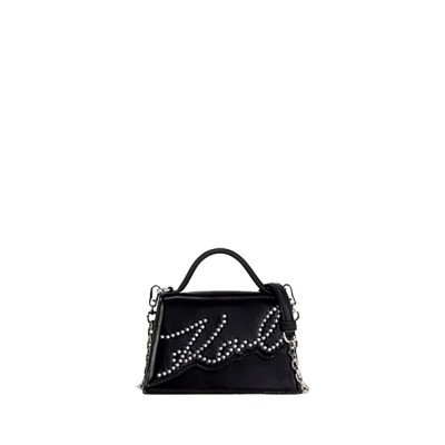 чанта,за,през,рамо,всички,чанти,karl,lagerfeld,signature,2.0,sp,shoulder,bag,black