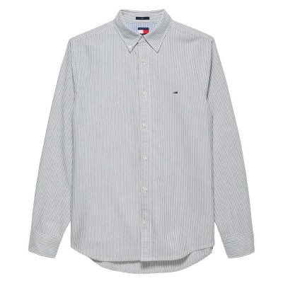 риза,с,дълъг,ръкав,мъжки,ризи,tommy,hilfiger,dm0dm20668,long,sleeve,shirt,blue,0a6,(grey)
