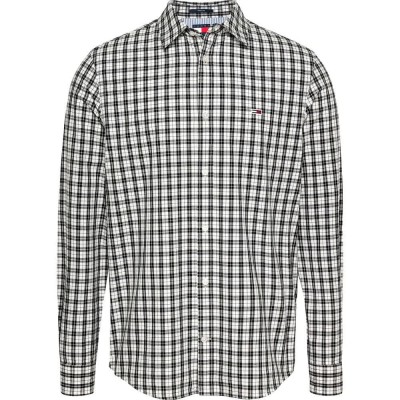 риза,с,дълъг,ръкав,мъжки,ризи,tommy,hilfiger,dm0dm20885,long,sleeve,shirt,black,(grey)