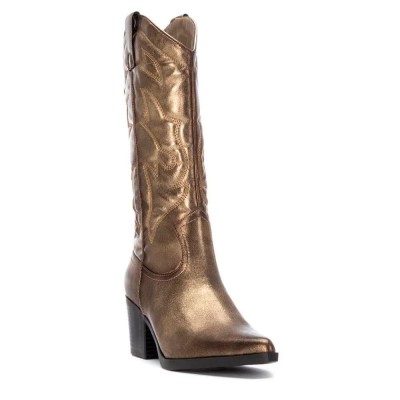 обувки,дамски,боти,дамски,високи,обувки,за,ходене,xti,144306,heel,boots,bronze,(golden)