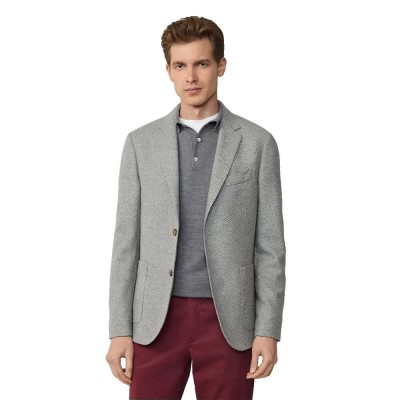 сако,мъжки,сака,façonnable,birdseye,weave,blazer,grey,(light,grey,marl)