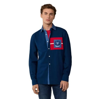 риза,с,дълъг,ръкав,мъжки,ризи,façonnable,fm310899,long,sleeve,shirt,blue,(naval,blue)