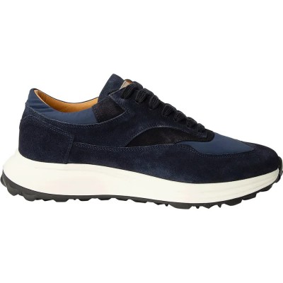 маратонки,мъжки,маратонки,дамски,маратонки,façonnable,nylon,suede,runner,trainers,blue,(marine,blue)