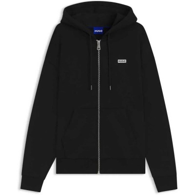 блуза,мъжки,пуловери,hugo,nardimez,10257685,blue,full,zip,sweatshirt,black,(black)