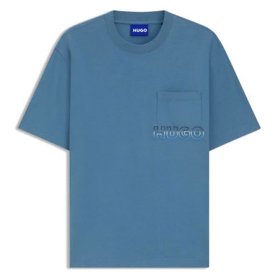 тениска,мъжки,тениски,дамски,тениски,hugo,nogoste,10272987,blue,short,sleeve,t,shirt,blue,(openblue)