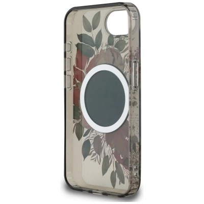 други,аксесоари,guess,flowers,iphone,16e,phone,case,grey,(black)