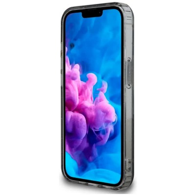 други,аксесоари,guess,flowers,triangle,iphone,16e,phone,case,black,(black)