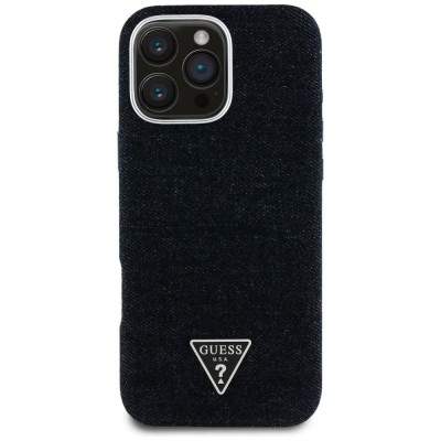 други,аксесоари,guess,iphone,16,pro,max,triangle,phone,case,black,(black)