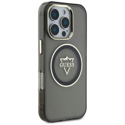 други,аксесоари,guess,mountain,logo,iphone,16,pro,max,phone,case,black,grey,(black)