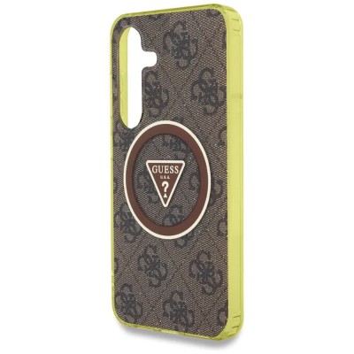 други,аксесоари,guess,triangle,buttons,samsung,galaxy,s25,phone,case,brown,(brown)